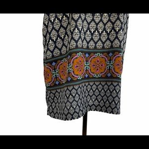 Daniel Rainn navy boho design swim coverup dress